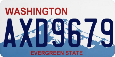 WA license plate AXD9679
