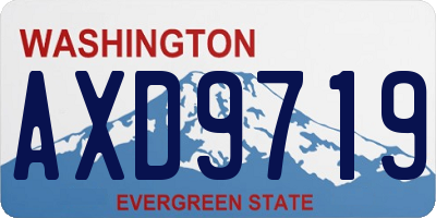 WA license plate AXD9719