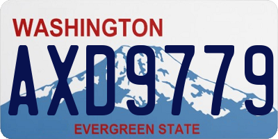 WA license plate AXD9779