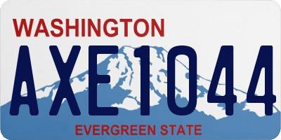 WA license plate AXE1044