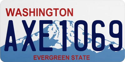 WA license plate AXE1069