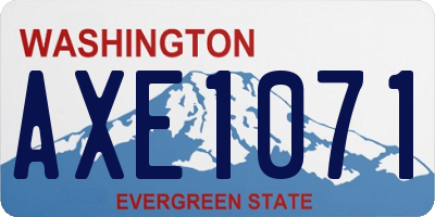 WA license plate AXE1071