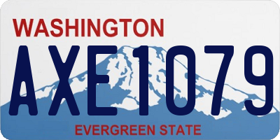 WA license plate AXE1079