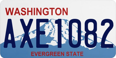 WA license plate AXE1082
