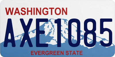 WA license plate AXE1085