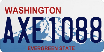 WA license plate AXE1088