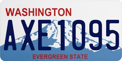 WA license plate AXE1095