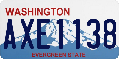 WA license plate AXE1138