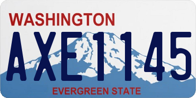 WA license plate AXE1145
