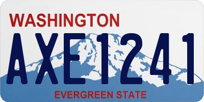 WA license plate AXE1241