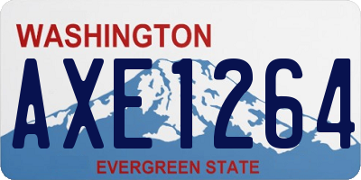 WA license plate AXE1264