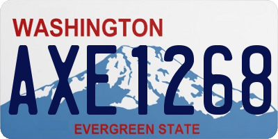 WA license plate AXE1268