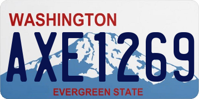 WA license plate AXE1269