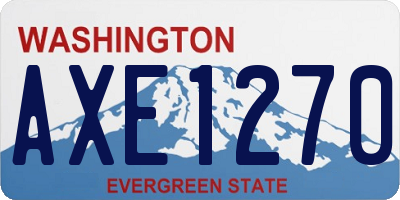WA license plate AXE1270