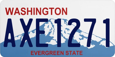 WA license plate AXE1271