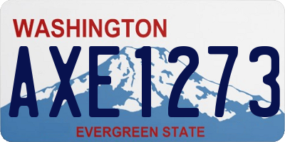 WA license plate AXE1273