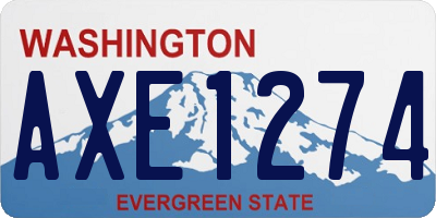 WA license plate AXE1274