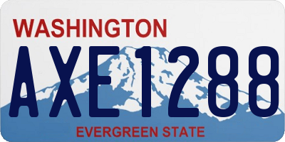 WA license plate AXE1288