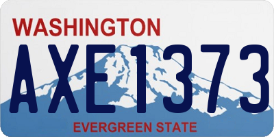 WA license plate AXE1373
