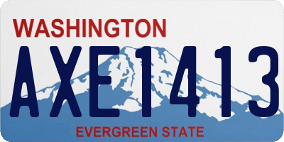 WA license plate AXE1413