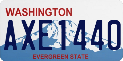 WA license plate AXE1440