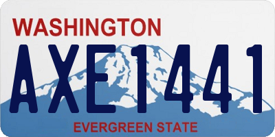 WA license plate AXE1441