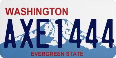 WA license plate AXE1444