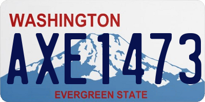 WA license plate AXE1473