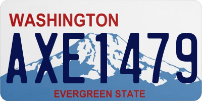 WA license plate AXE1479