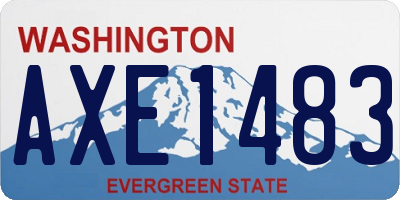 WA license plate AXE1483