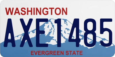 WA license plate AXE1485