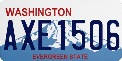 WA license plate AXE1506