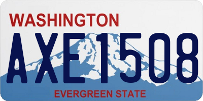 WA license plate AXE1508