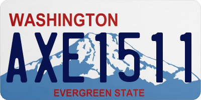 WA license plate AXE1511