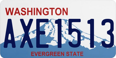 WA license plate AXE1513