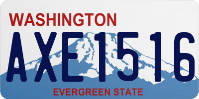 WA license plate AXE1516