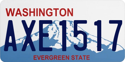 WA license plate AXE1517