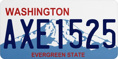 WA license plate AXE1525