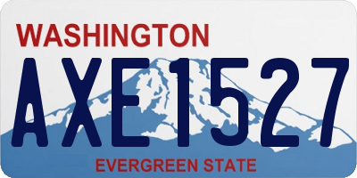 WA license plate AXE1527