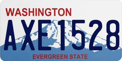 WA license plate AXE1528