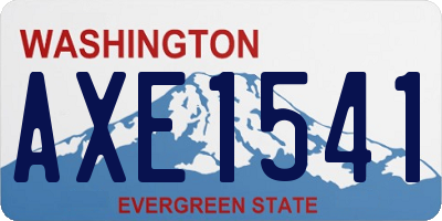 WA license plate AXE1541
