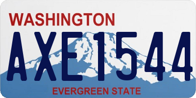 WA license plate AXE1544