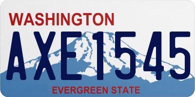 WA license plate AXE1545