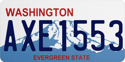 WA license plate AXE1553