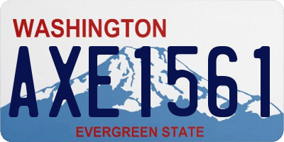 WA license plate AXE1561