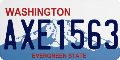 WA license plate AXE1563