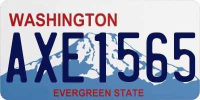 WA license plate AXE1565