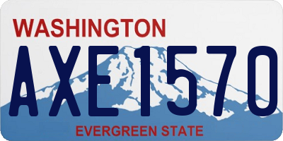 WA license plate AXE1570