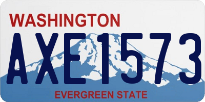 WA license plate AXE1573