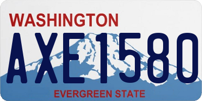 WA license plate AXE1580